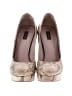 Joan & David Animal Print Ivory Heels Size 8 - photo 2