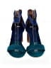 Jeffrey Campbell Color Block Blue Teal Sandals Size 8 1/2 - photo 2