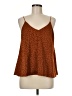 She + Sky Brown Sleeveless Blouse Size M - photo 1