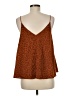 She + Sky Brown Sleeveless Blouse Size M - photo 2