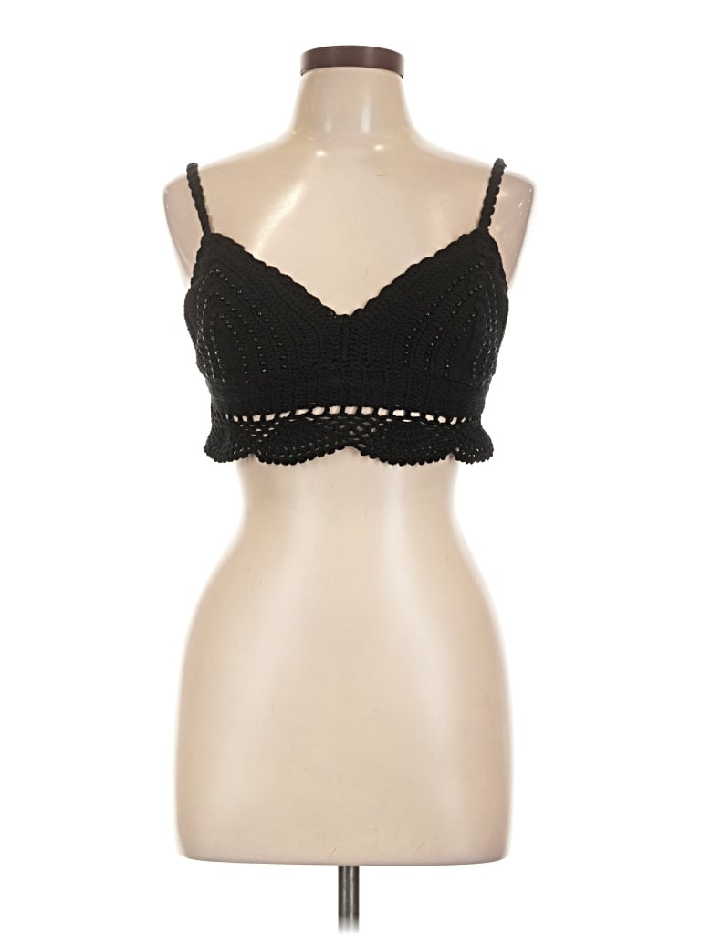 Alice And Olivia Alice + Olivia Sleeveless Top Black Sweetheart Neckline Tops