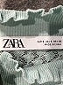 Zara Teal Long Sleeve Top Size S - photo 7