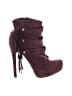Just Fab Burgundy Ankle Boots Size 9 - photo 1