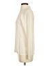 Theory 100% Silk Ivory Long Sleeve Silk Top Size P (petite) - photo 5