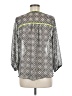 a.n.a. A New Approach 100% Polyester Gray 3/4 Sleeve Blouse Size M - photo 2