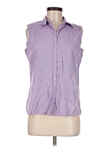 L.L.Bean Sleeveless Button-Down Shirt (view 1)