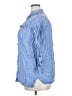 Lands' End 100% Linen Blue 3/4 Sleeve Button-Down Shirt Size 18 - photo 5