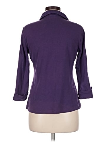 Karen Scott 3/4 Sleeve Button-Down Shirt (view 2)