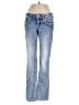 Miss Me 100% Cotton Hearts Silver Blue Jeans Size 25 waist - photo 1
