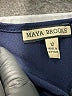 Maya Brooke 100% Polyester Blue Sleeveless Blouse Size 12 - photo 7