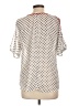 A. Byer 100% Polyester Polka Dots Ivory Short Sleeve Blouse Size L - photo 2