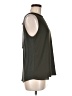 Ann Taylor LOFT 100% Polyester Green Sleeveless Blouse Size M - photo 4