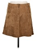Sans Souci 100% Polyester Solid Brown Casual Skirt Size M - photo 2