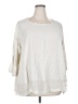 Eileen Fisher 100% Silk Ivory Blouse Size 2X - photo 1