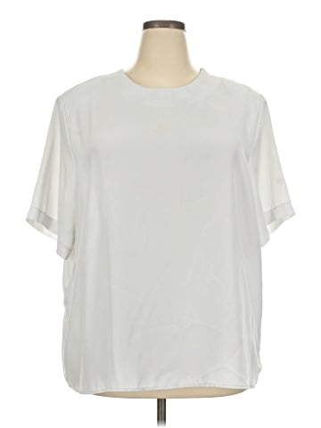 Essentials Short Sleeve Blouse (view 1)