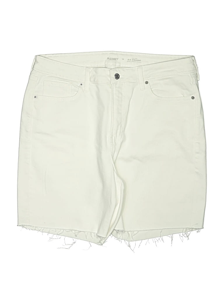 Pre-owned Old Navy Denim Shorts In Ivory