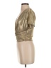 Bishop + Young Metallic Gold Short Sleeve Top Size XS - photo 5
