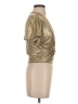 Bishop + Young Metallic Gold Short Sleeve Top Size XS - photo 4