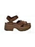 Ugg 100% Leather Brown Sandals Size 8 1/2 - photo 1