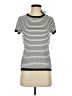 PREMISE Stripes Ivory Short Sleeve Turtleneck Size XS - photo 1