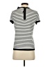 PREMISE Stripes Ivory Short Sleeve Turtleneck Size XS - photo 2