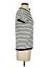 PREMISE Stripes Ivory Short Sleeve Turtleneck Size XS - photo 4