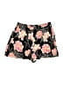 Roxy 100% Viscose Floral Black Shorts Size 10 - photo 1