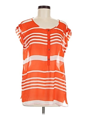 Ann Taylor LOFT Outlet Short Sleeve Blouse (view 1)