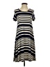 Renee C. Stripes Blue Casual Dress Size S - photo 1