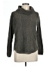 Eight Eight Eight Chevron-herringbone Gray Turtleneck Sweater Size L - photo 1