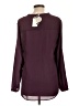 Bellatrix 100% Polyester Burgundy Long Sleeve Blouse Size L - photo 2