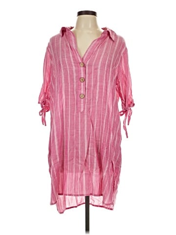 PASSPORTS 3/4 Sleeve Button-Down Shirt (view 1)