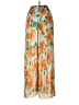 Unbranded Floral Orange Casual Pants Size 1 (estimated) - photo 2