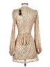 Lulus 100% Polyester Gold Cocktail Dress Size XXS - photo 2