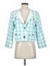 Ann Taylor Checkered-gingham Blue Blazer Size 0 - photo 1