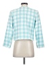 Ann Taylor Checkered-gingham Blue Blazer Size 0 - photo 2