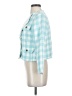 Ann Taylor Checkered-gingham Blue Blazer Size 0 - photo 5