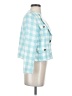 Ann Taylor Checkered-gingham Blue Blazer Size 0 - photo 4