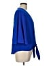 Unbranded Blue 3/4 Sleeve Blouse Size L - photo 4