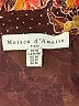 Maison d' Amelie 100% Polyester Paisley Brown Long Sleeve Blouse Size M - photo 7