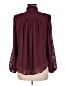 Unbranded 100% Polyester Burgundy 3/4 Sleeve Blouse Size L (estimated) - photo 2