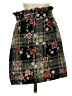 Topshop 100% Polyester Tweed Black Casual Skirt Size 4 - photo 1