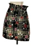 Topshop 100% Polyester Tweed Black Casual Skirt Size 4 - photo 2