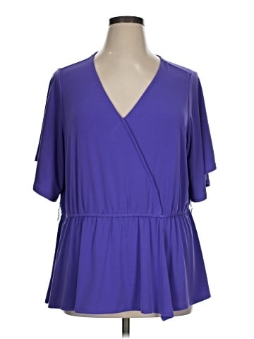 IMAN Short Sleeve Blouse (view 1)