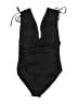 Assorted Brands Solid Black One Piece Swimsuit Size L - photo 1