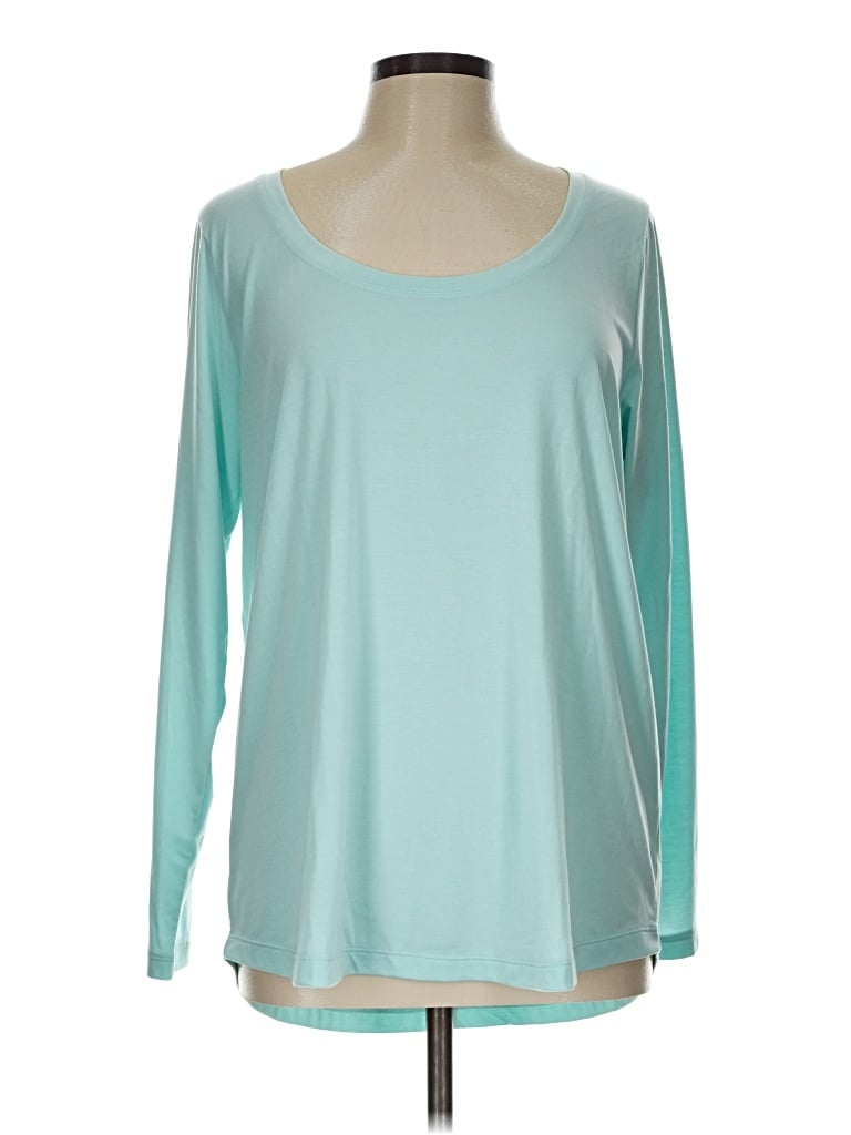 Pre-owned Athleta Long Sleeve T-shirt In Teal