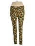 Lularoe Floral Yellow Casual Pants Size 1X (Tall & Curvy) - photo 1