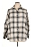 Primark Plaid Gray 3/4 Sleeve Blouse Size 16 - photo 1