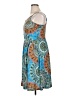 YATHON Paisley Blue Casual Dress Size XL - photo 5