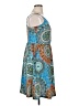 YATHON Paisley Blue Casual Dress Size XL - photo 4